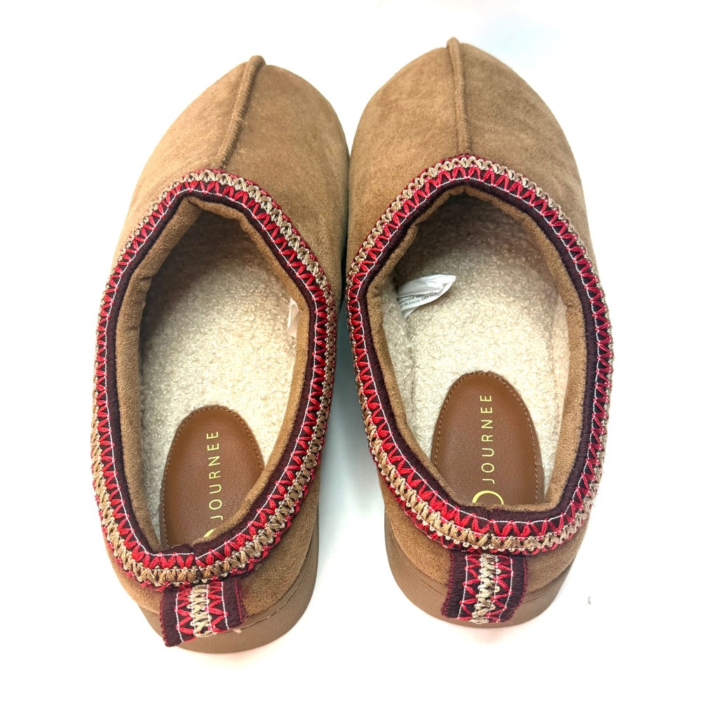 Journee Collection Women's Connway Slip-On Clog Slippers Tan Size9-10 NWOT - Picture 7 of 10